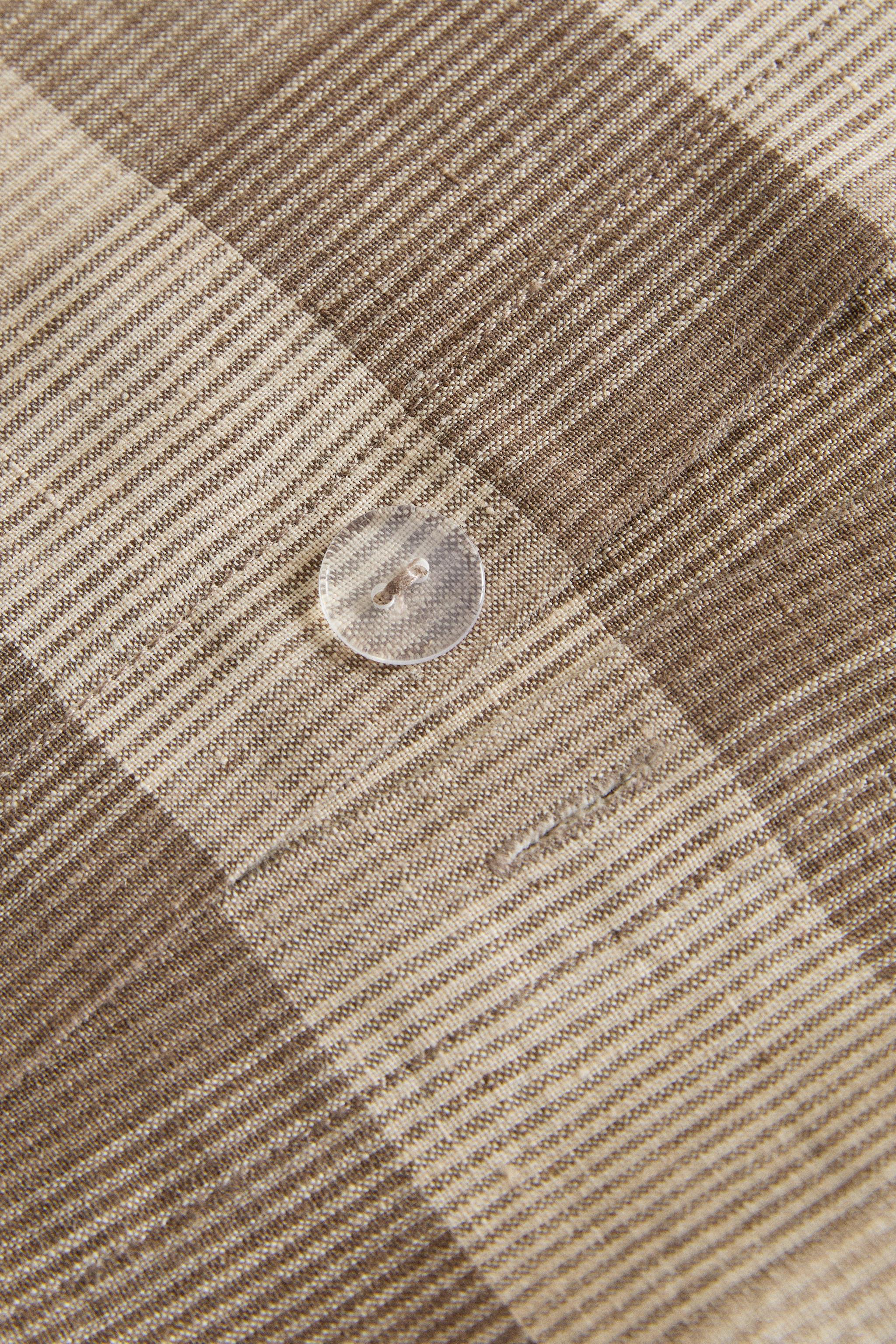 LINEN CHECK DUVET COVER